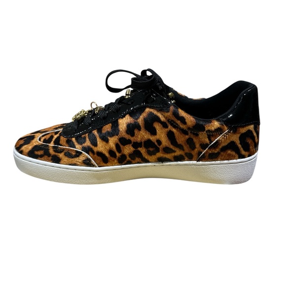 BNWT Michael Kors Scotty Cheetah Haircalf Print Low-Top Fashion Sneaker - - Picture 3 of 7